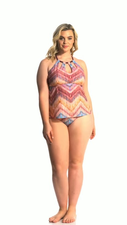 Raisins Curve Plus Size Canggu Beach Rosalie Tankini Top | SwimOutlet.com