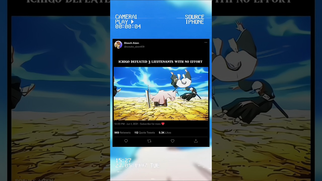 Ichigo defeated 3 lieutenants 😱...(Bleach)