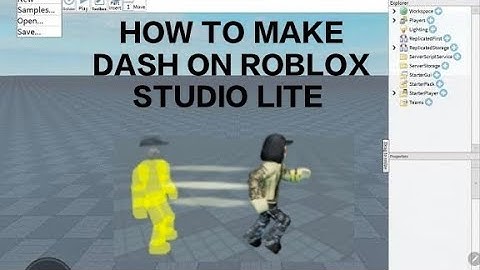 HOW TO MAKE DASH ON ROBLOX | ROBLOX STUDIO LITE 
