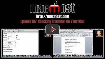 Checking Grammar On Your Mac (MacMost Now 817)