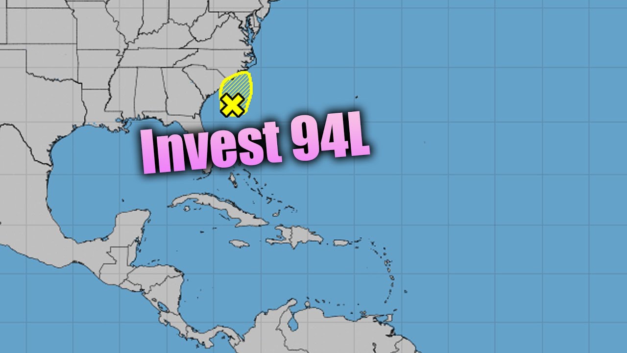 Invest 94L Forms! YouTube