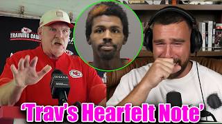 Travis Kelce & Chiefs HC Andy Reid Sending Heartfelt Note to Coach Eric Bieniemy's Wife