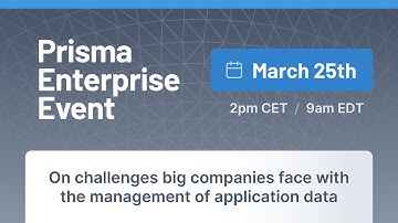Prisma Enterprise Event 2021 Welcome Video