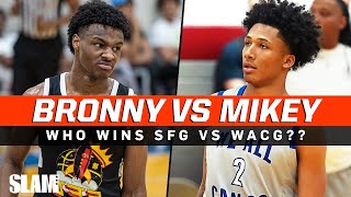 Bronny James vs Mikey Williams⁉️ Who You Got in a SFG vs WACG Matchup? 👀🚨