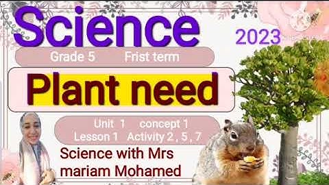 Grade 5 | Science| unit 1 concept 1 lesson 1 Plant Need🪴🪴