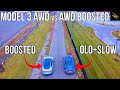 Tesla's Boosted Acceleration Upgrade is a Large Improvement Over the Standard AWD | 0-60 Race |