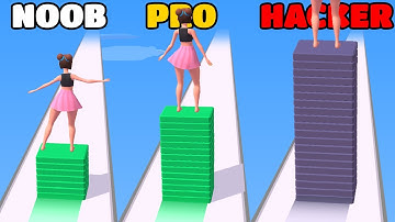 Strip Roll! All Levels Gameplay Walkthrough (NOOB vs PRO vs HACKER)