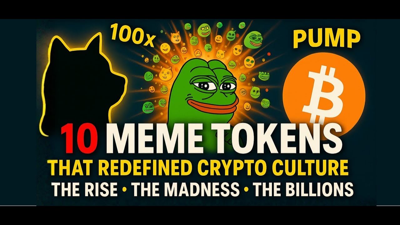 The 10 MEME Tokens That Redefined Crypto Culture 🚀(THE RISE,THE MADNESS ...