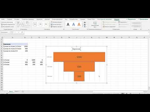 Как построить воронку подбора персонала продаж в excel 2013