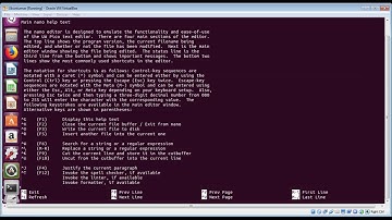 How to use Nano Editor on Linux, cat, more, less, head, tail