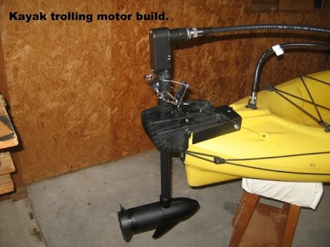 easy diy kayak motor mount with 55 lbs electric trolling