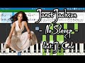 Janet Jackson - No Sleeep feat. J. Cole [Piano Tutorial | Sheets | MIDI] Synthesia