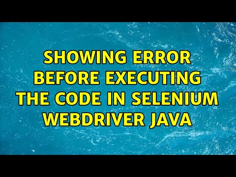 Showing error before