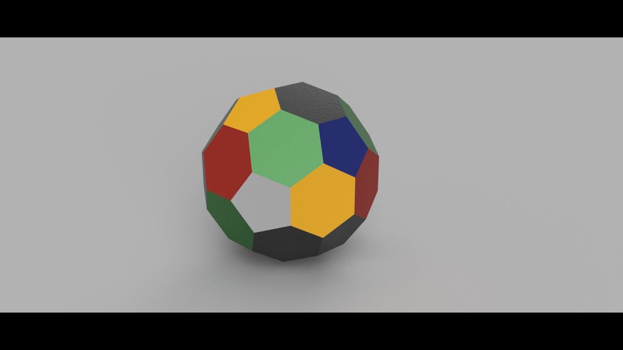 Fusion360 切頂面体をモデリングする サッカーボールみたいな多角形ですよ Youtube