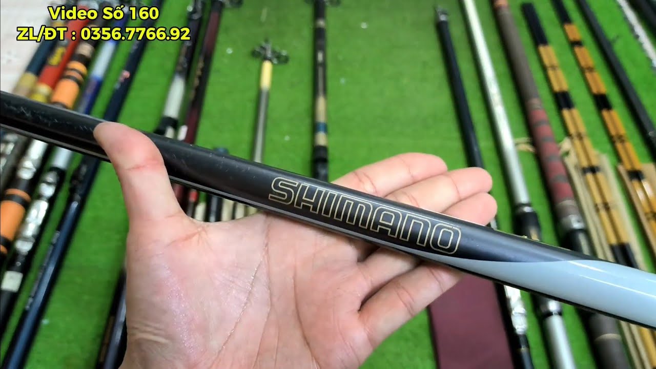Video Số 160 : Cần Câu Tay Shimano 6m1 - Cần Câu Mini , Lure Và Tay Ráp Khúc Carbon Bãi Nhật 