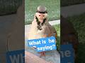 The bird is saying something. Interpreter sought (with interesting answers).