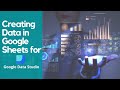 building a financial dashboard in google data studio | (part-2) | Creating data in google sheets