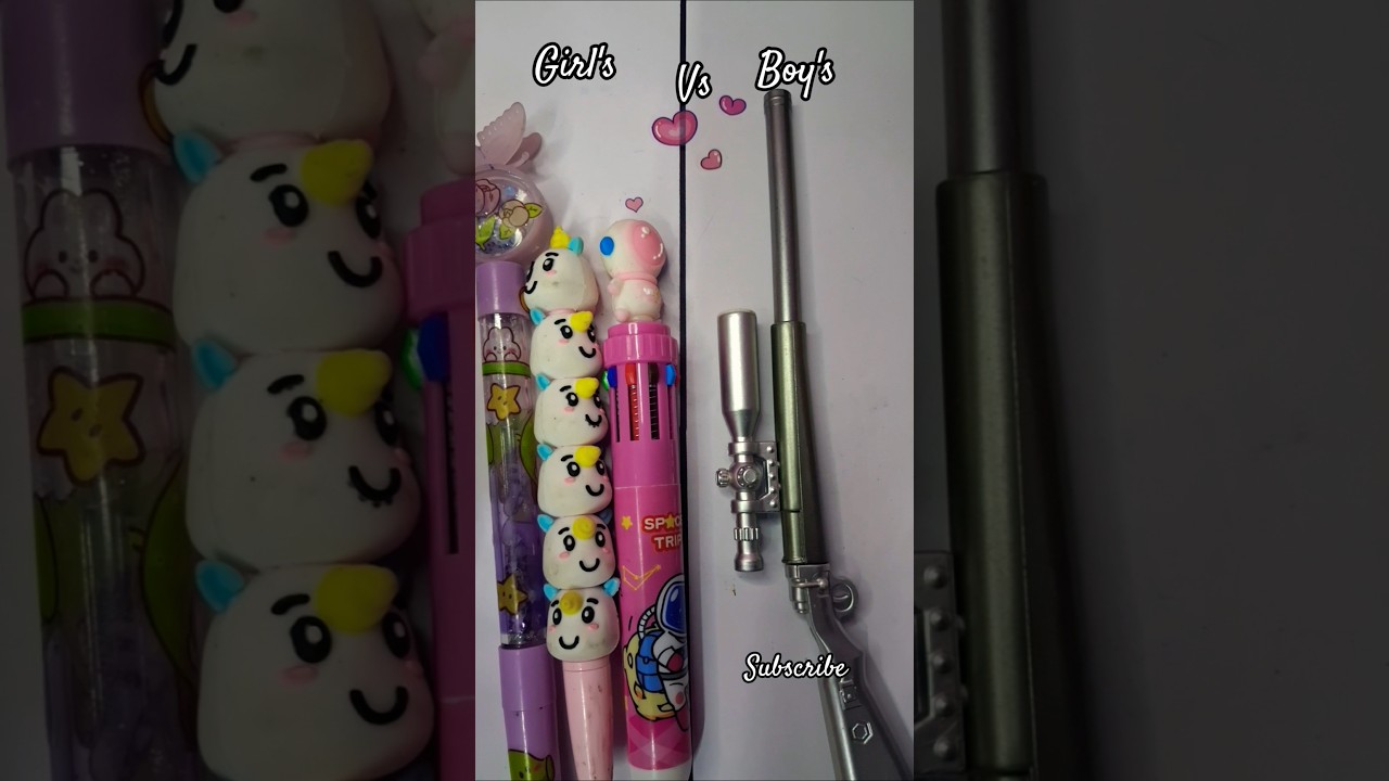 Boy's vs Girl's🩷🩵 cute stationery✨️
