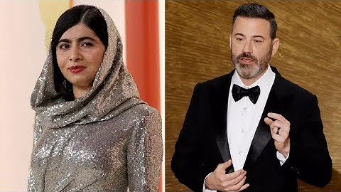 The Oscars: Jimmy Kimmel And Cocaine Bear Harass Malala Yousafzai [Video]