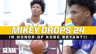 Mikey Williams drops 24 in honor of KOBE BRYANT!!