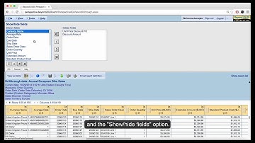 Beyond2020 Tutorial Series : Part 11 : Drillthrough