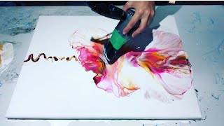 #117  Orange, Copper & Rose..OH MY!! | Acrylic Pouring | Fluid Artist | Dutch Pour