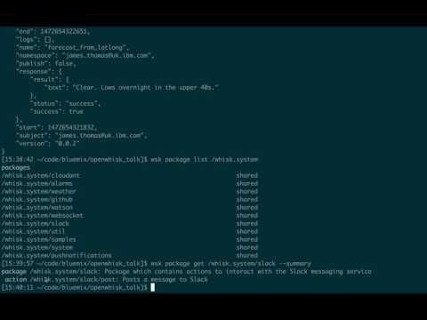 OpenWhisk Weather Bot