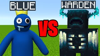 BLUE vs WARDEN in Minecraft ! I found RAINBOW FRIENDS in MINECRAFT !