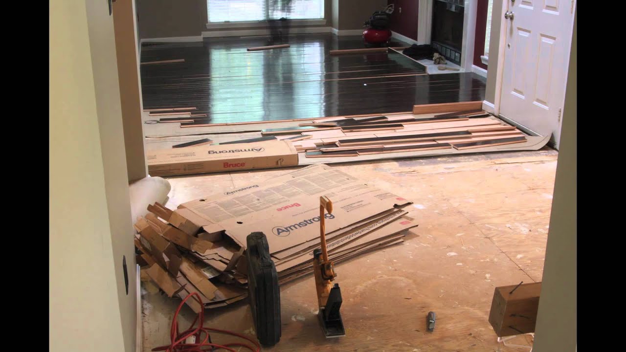Timelapse of Hardwood Floor Installation YouTube