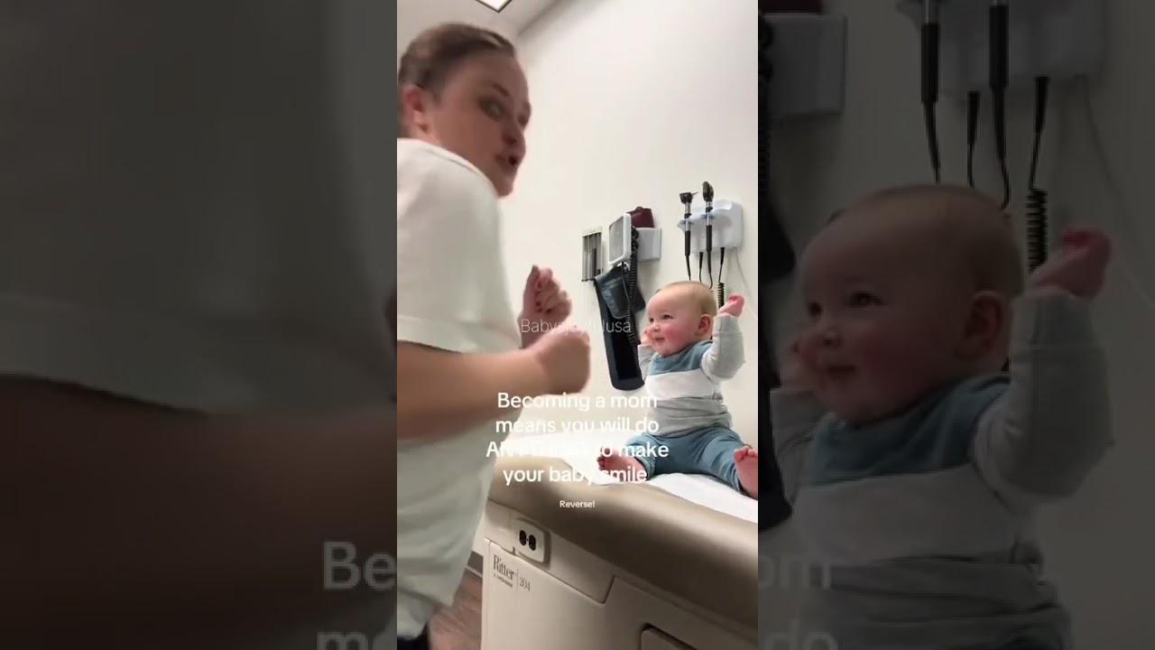 А сегодня это была горка для ча-ча-ча в кабинете врача 🤪 Радостные малыши в США 👶 