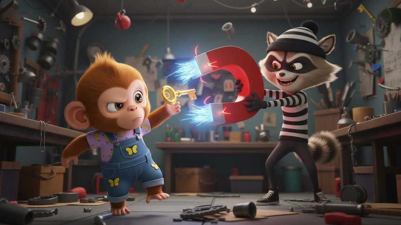 Monkey Cartoon Monkey vs the Magnet Thief