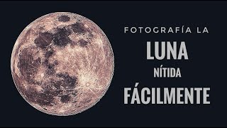 Fotografía La Luna Con Un 70-200 Mm Kit Técnica De Stacking Simple
