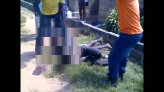 Angry residents beat suspected thief until he soils himself
