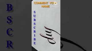 calligraphy request of Subscriber #calligraphy #cursive #viral #shorts @SAMYAKARTS