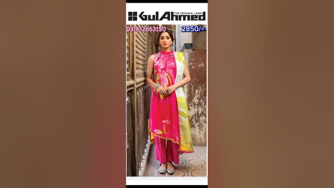 Gul Ahmed lawn three piece//wholesale rate//new collection - YouTube
