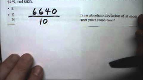 Inequality Story Problem 7 Absolute Deviation - Tutor Algebra