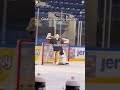 Funny hockey goalie 🥅 ⛸️😂#hockey  #funnyvideos #goalie #cute#usa