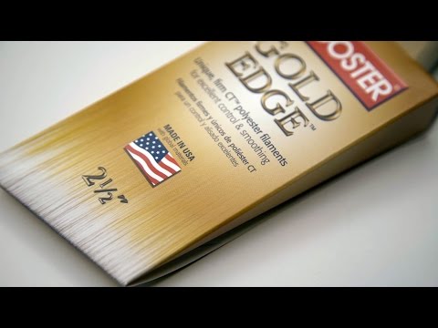 Wooster Gold Edge 3 in. W Flat Varnish Brush