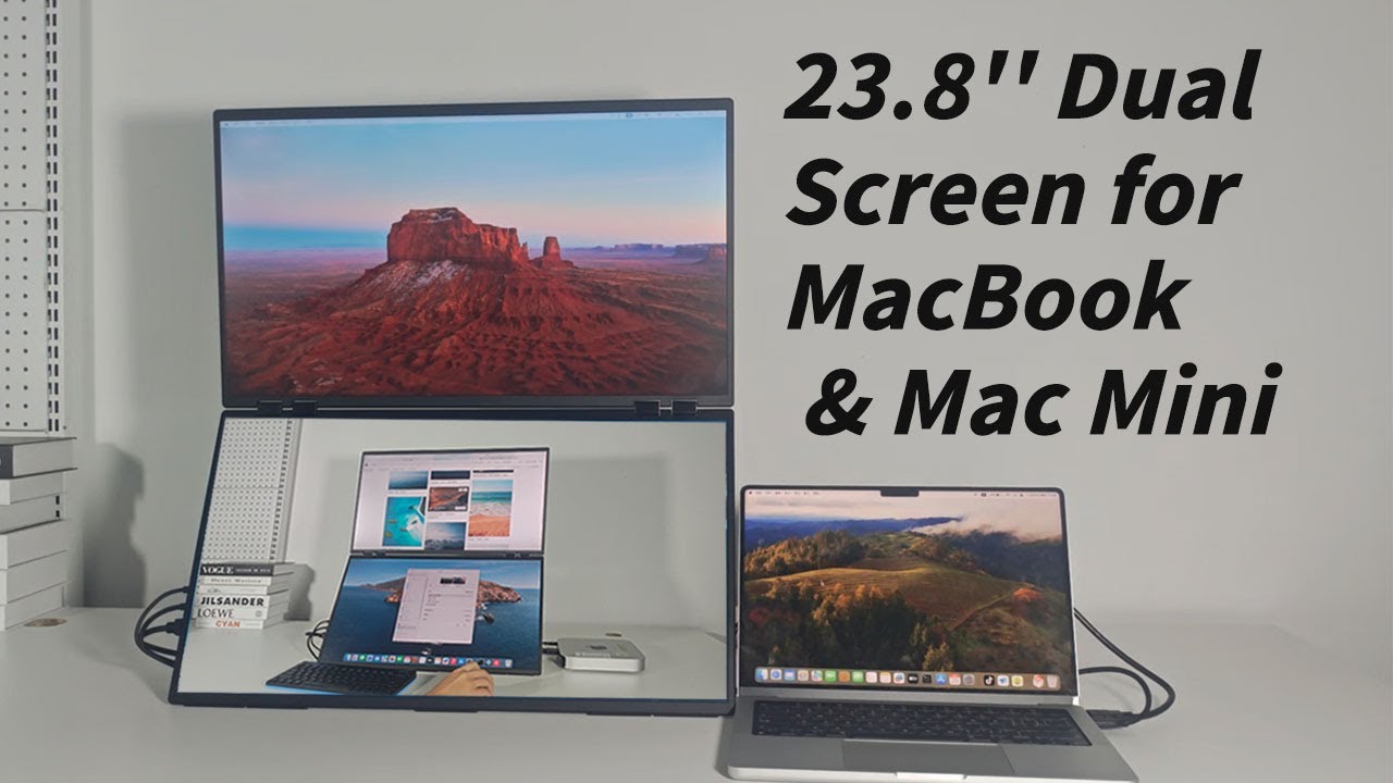 Unlock Productivity: InnoView 23.8'' Dual Screen for MacBook & Mac Mini ...