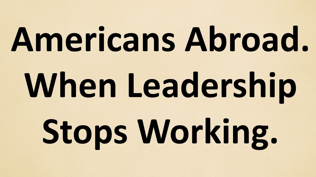 Почему американцы паникуют, когда никто не контролирует ситуацию (и Европе всё равно)