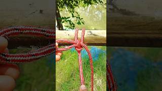 Strongest Rope Knot in 10 Seconds!  Survival Knot Hack ✅ #shortsfeed #knotting #short #viral