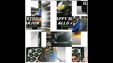 Happy Birthday Allu Arjun whatsapp status Allu Arjun Birthday Status  Mashup Fullscreen #AlluArjun