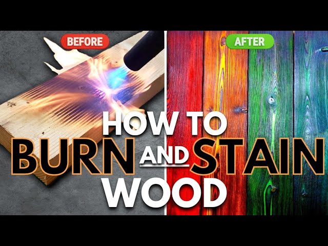 DIY Shou-sugi-ban Wood Burning Torching Technique on Pine 