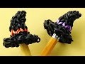 Rainbow Loom Charms Halloween Witch Hat / Loom Bands Pencil Topper Charm