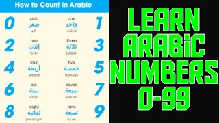 numbers in arabic| how to learn numbers in arabic| how to learn arabic numbers easily screenshot 5