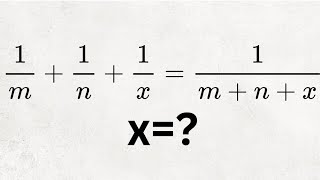 This Fraction Equation Has a Shocking Secret — The Answer Has No Numbers! | Math Olympiad