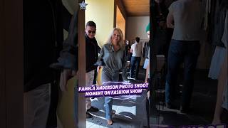 Pamela Anderson Candid Photoshoot Moment Unseen Fashion Show Vibes