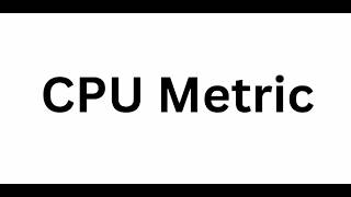 Linux CPU Metric Assigment