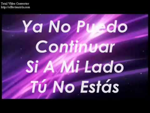 Te Necesito - Esperanza de Vida (letra / lyrics)