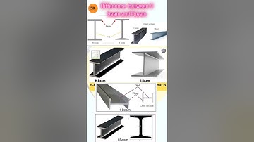 Difference  between H beam And I beam #ytshorts #architecture #civilsiteengineering #construction